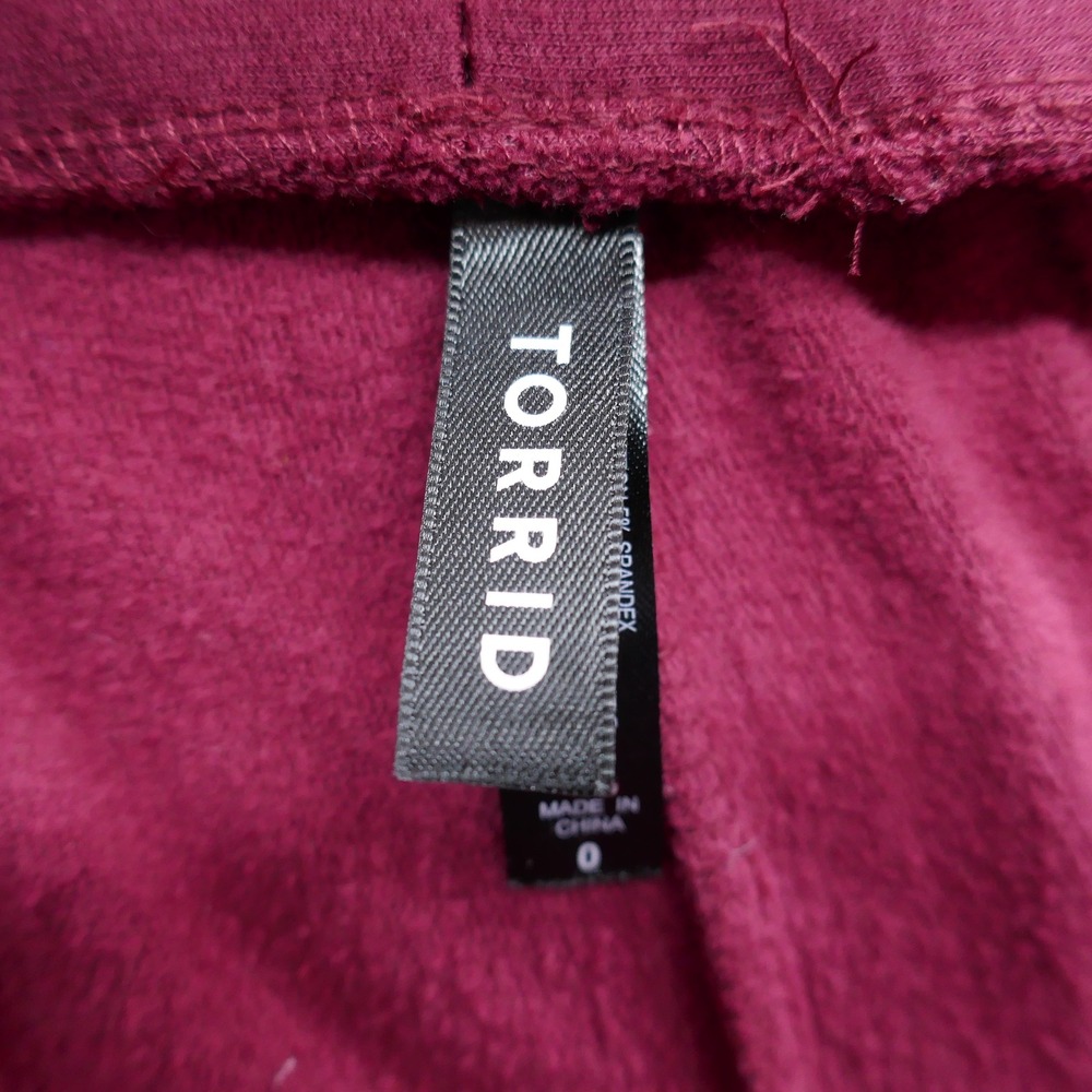Torrid Womens Berry Wine Modal Cotton Spandex Stretch Leggings Size 0 US Large - Picture 5 of 14